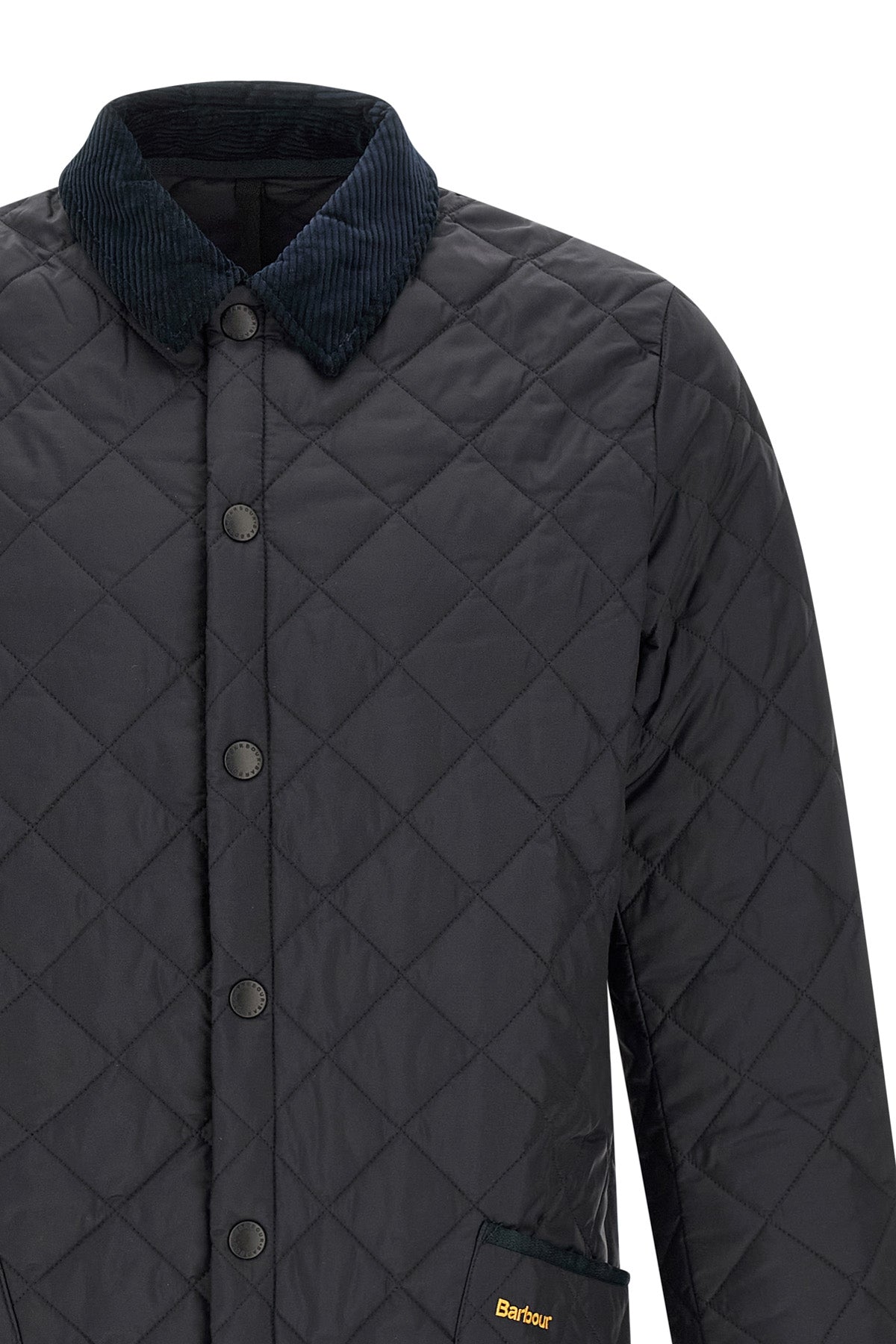 heritage liddesdale blue quilted nylon jacket