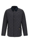 heritage liddesdale blue quilted nylon jacket