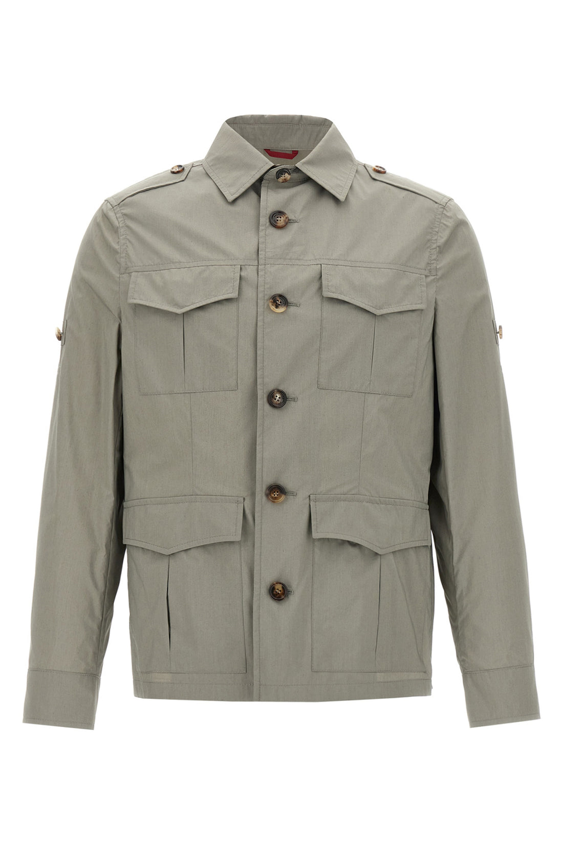 BRUNELLO CUCINELLI 46 unlined water-repellent techno cotton light canvas jacket