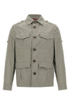 unlined water-repellent techno cotton light canvas jacket