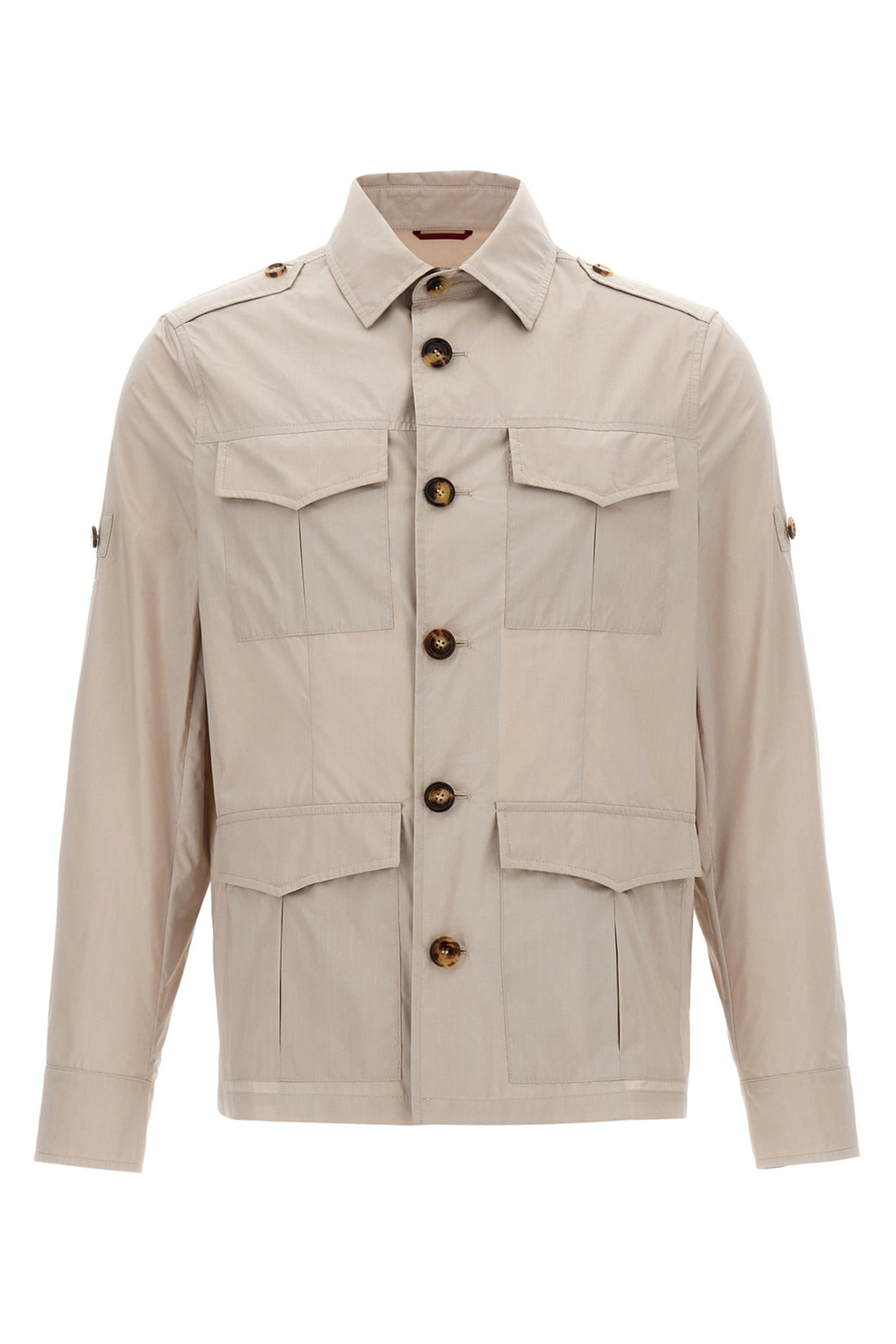 BRUNELLO CUCINELLI 48 unlined water-repellent techno cotton light canvas jacket
