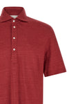 the brunello cucinelli linen and cotton polo shirt