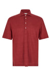 the brunello cucinelli linen and cotton polo shirt
