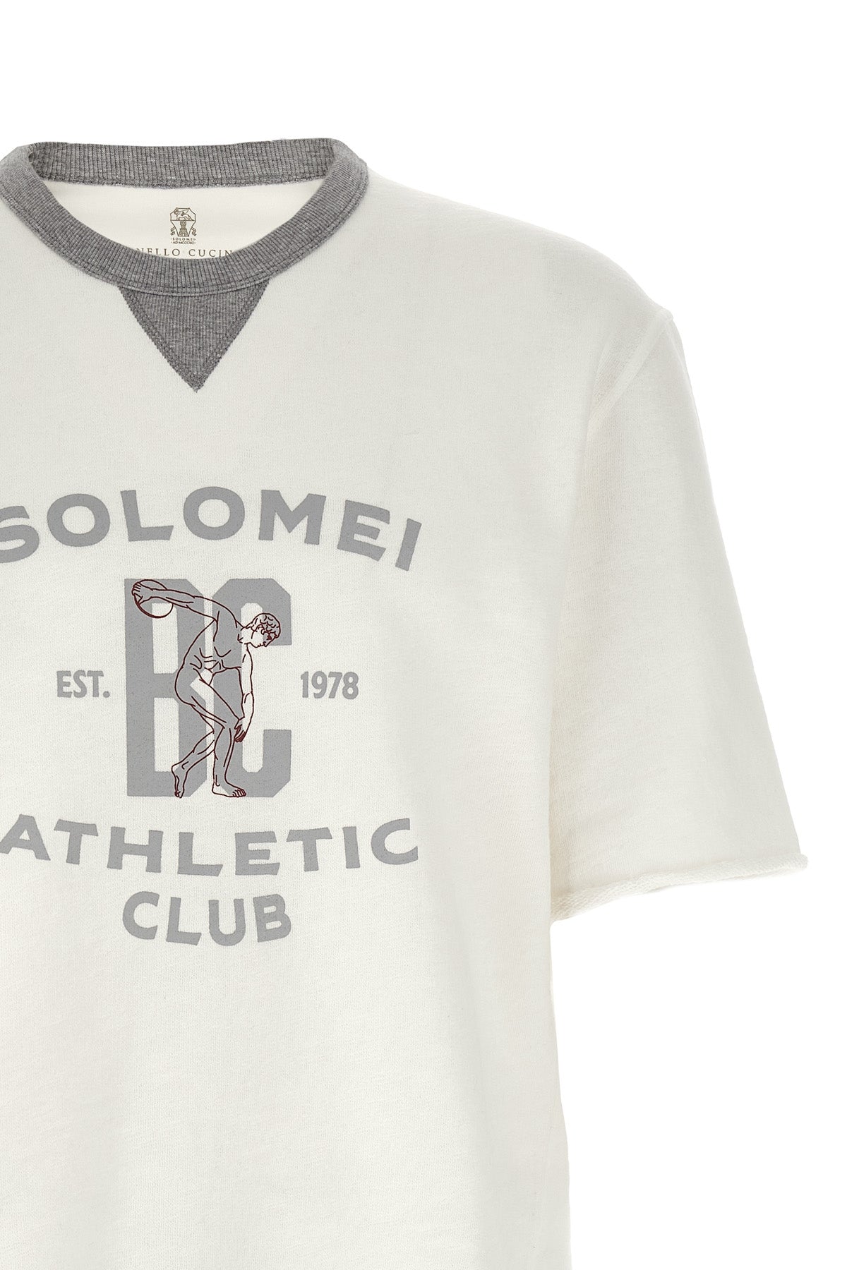 cotton and linen mélange sweatshirt