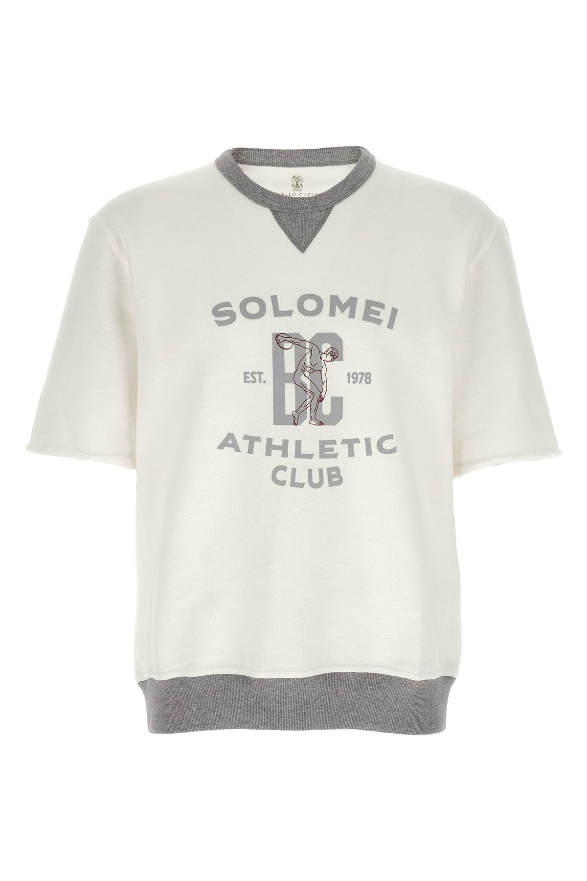 cotton and linen mélange sweatshirt
