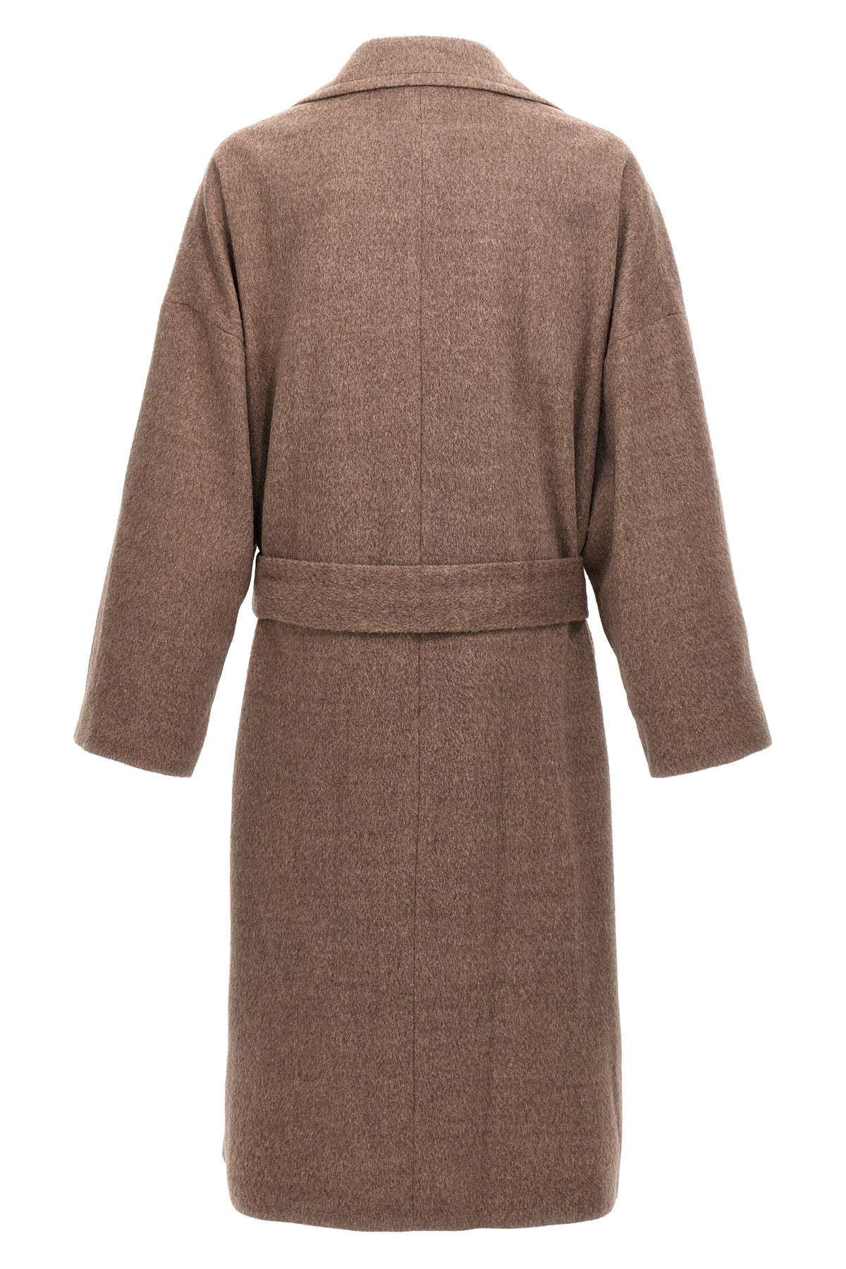 single-breasted unlined wool coat