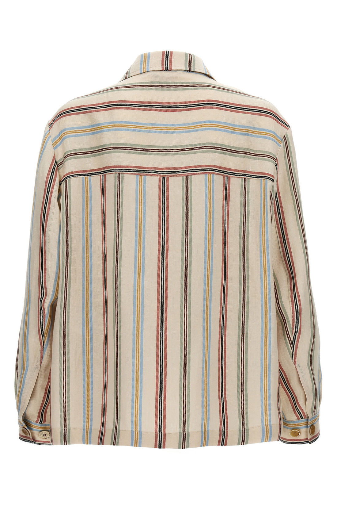 ETRO S striped linen overshirt
