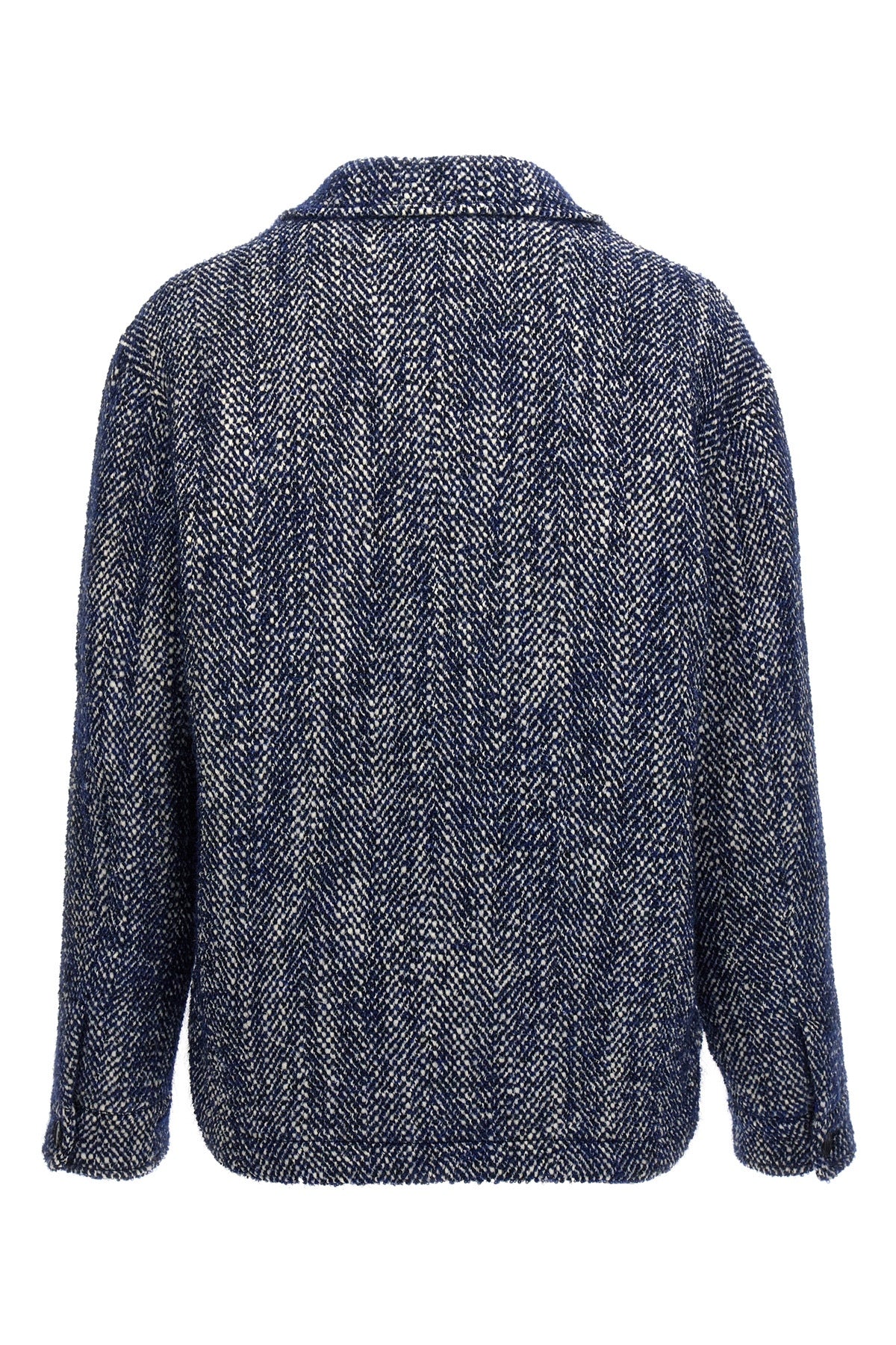 chevron wool blend jacket