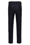 jacquard cotton and wool trousers