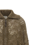 brunello cucinelli cardigan redefines knitwear through a sophisticated perforate