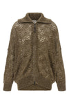 brunello cucinelli cardigan redefines knitwear through a sophisticated perforate