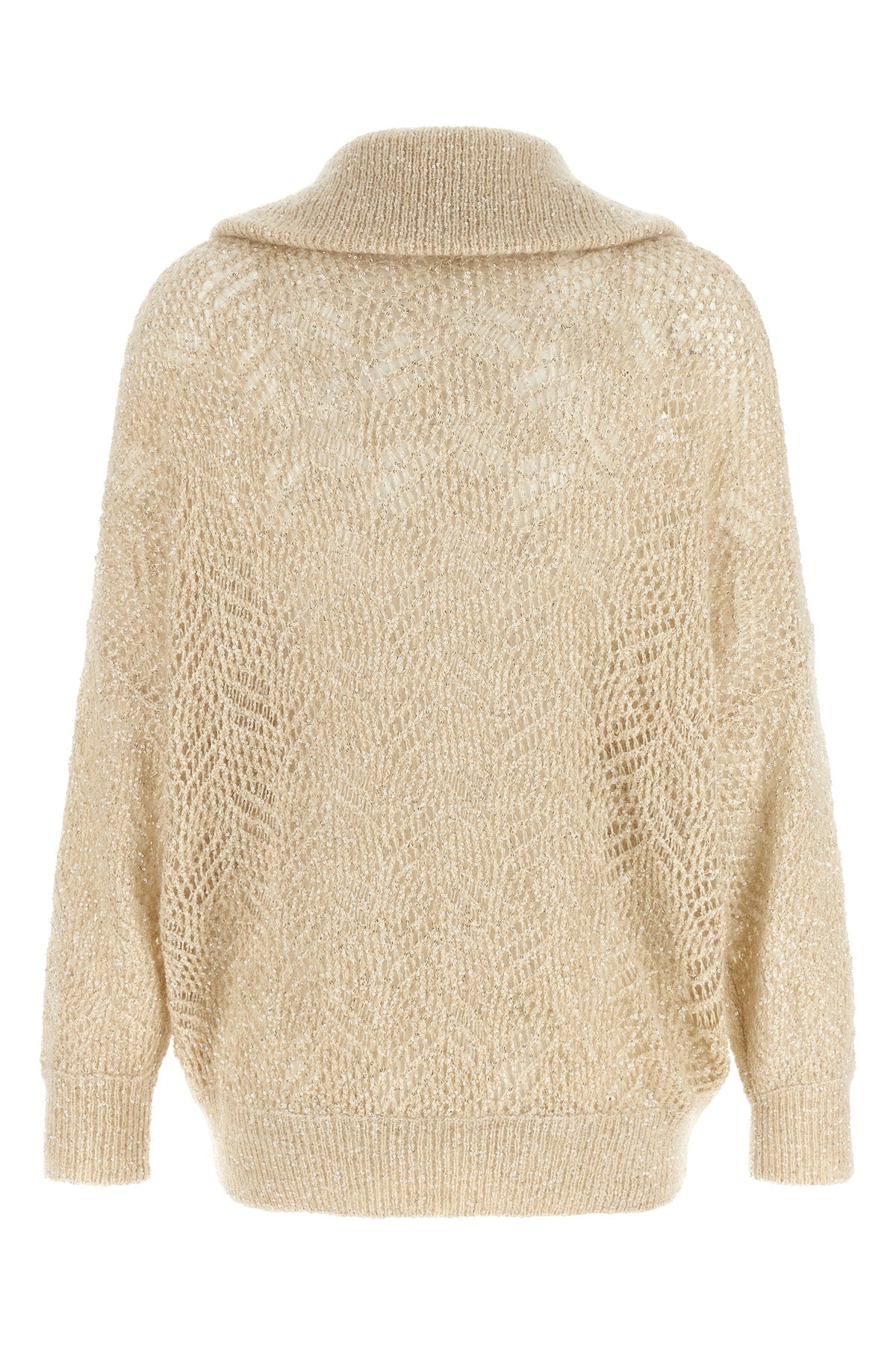 the brunello cucinelli dazzling abstract leaf cardigan in a precious mohair bl