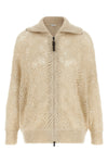 the brunello cucinelli dazzling abstract leaf cardigan in a precious mohair bl