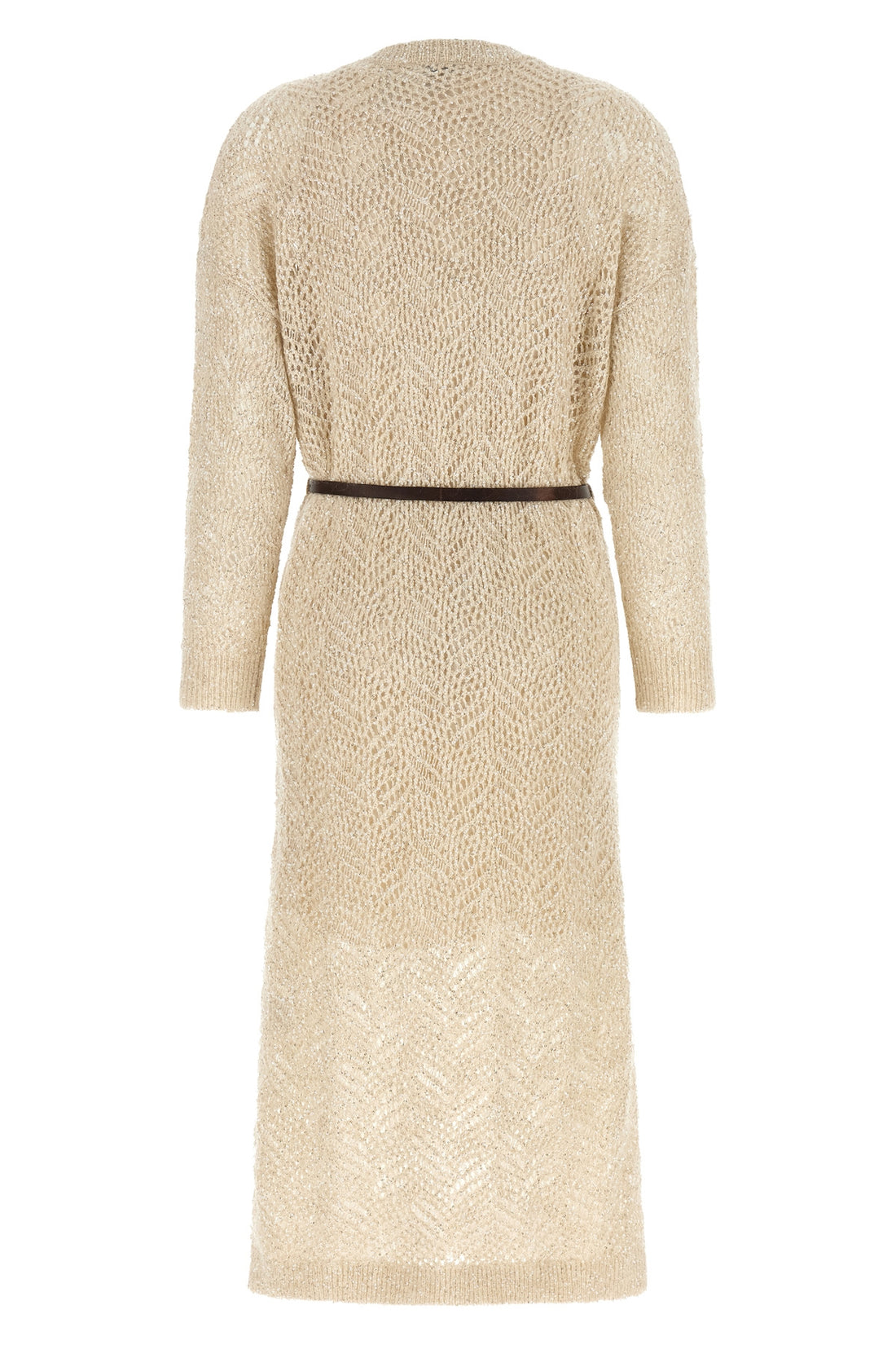 BRUNELLO CUCINELLI S brunello cucinellis dazzling abstract leaf midi dress stands out for its soph