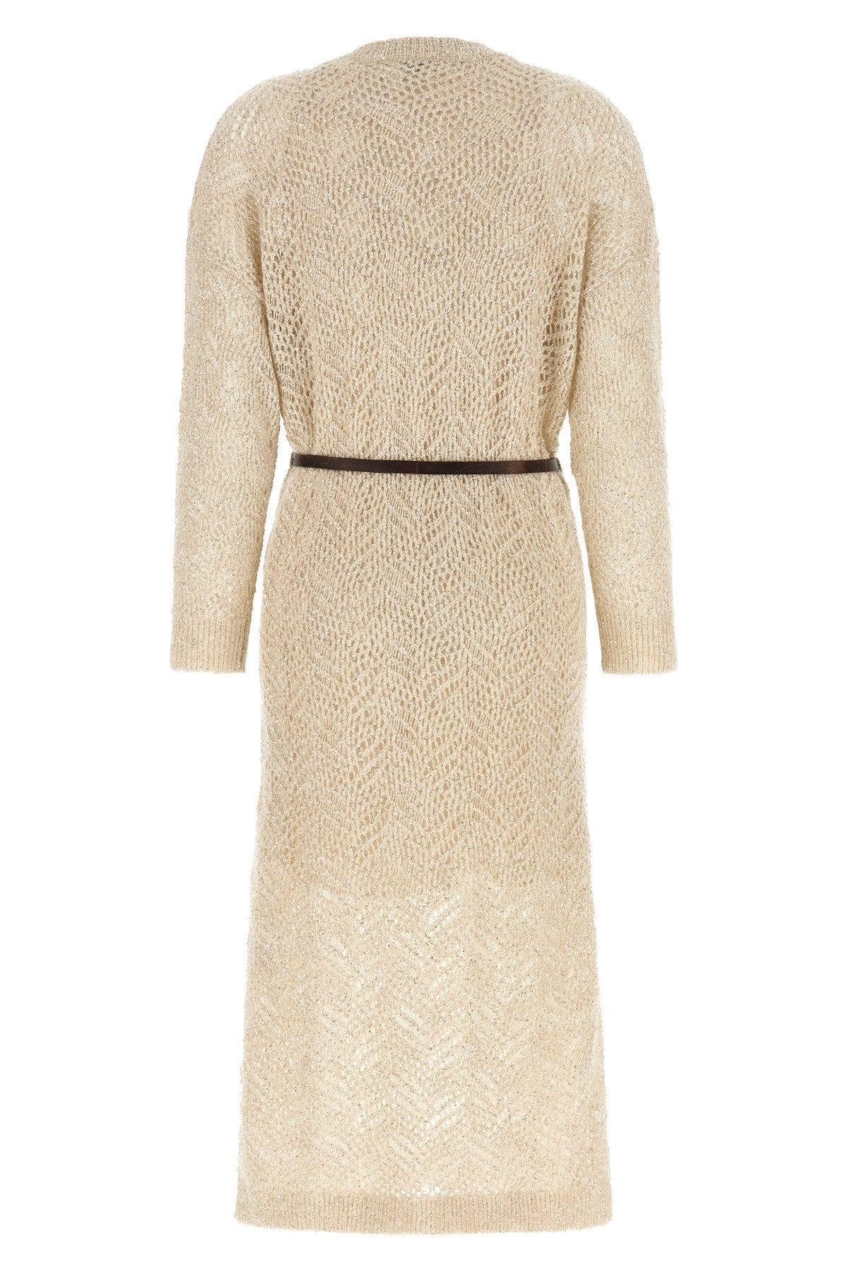 brunello cucinellis dazzling abstract leaf midi dress stands out for its soph