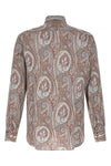 all-over floral paisley floral satin shirt