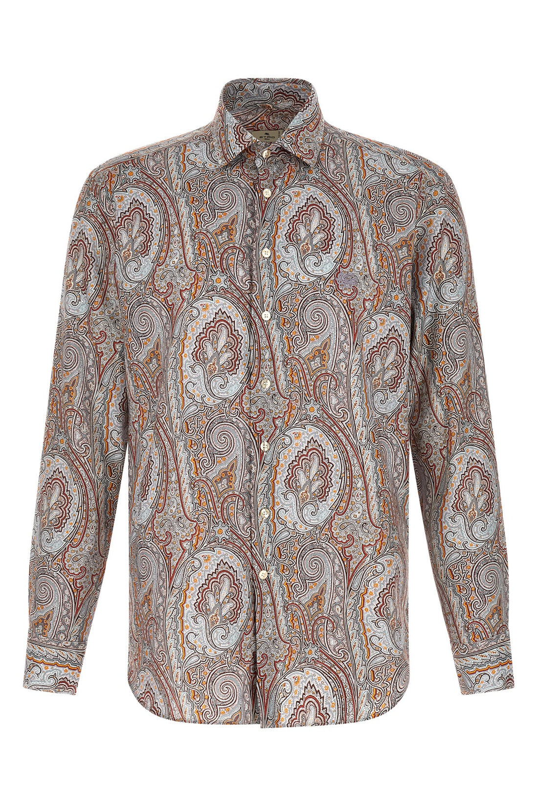 ETRO 42 cm all-over floral paisley floral satin shirt