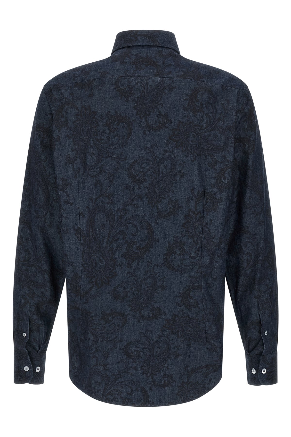 all-over paisley ramage pure cotton denim shirt
