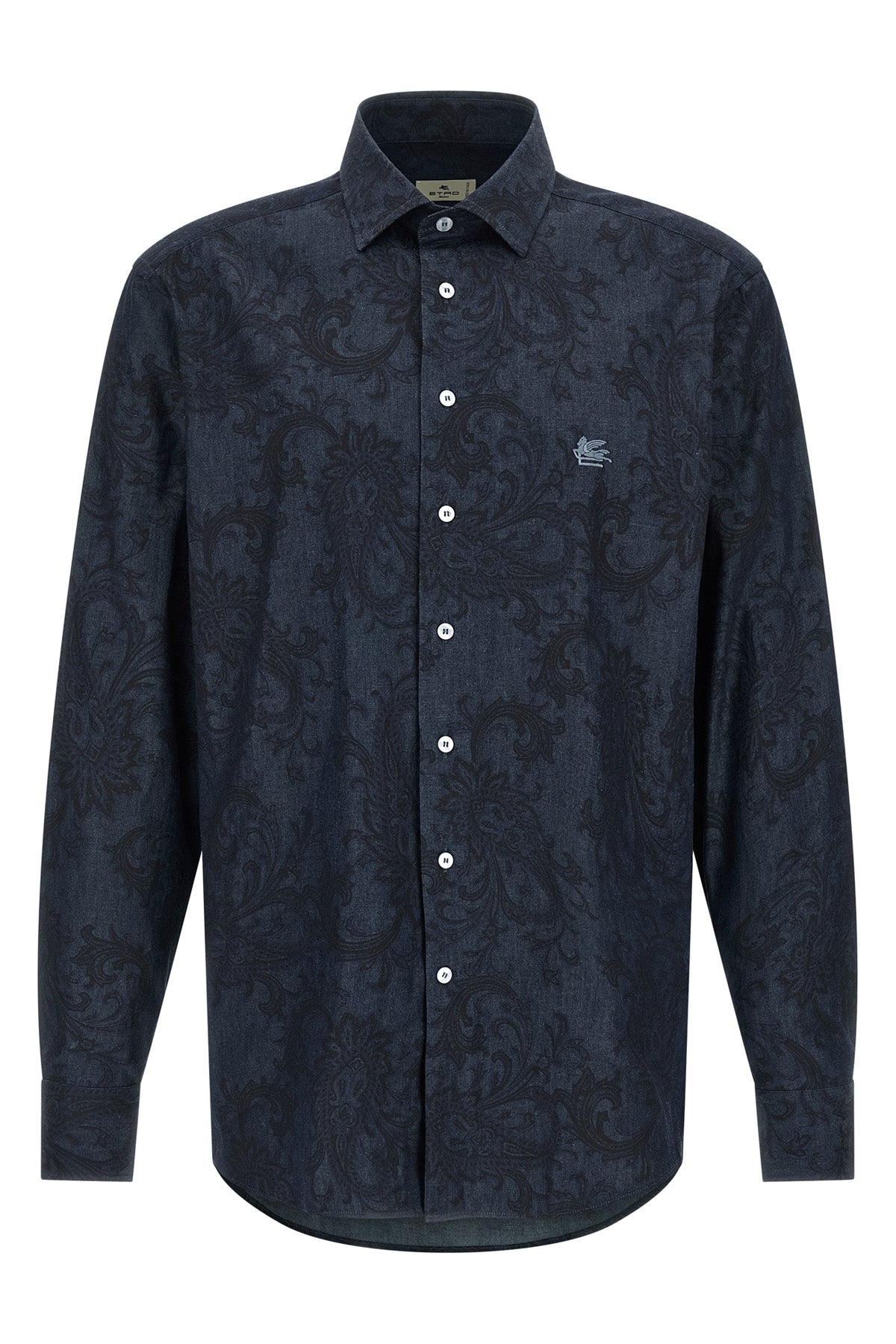 all-over paisley ramage pure cotton denim shirt