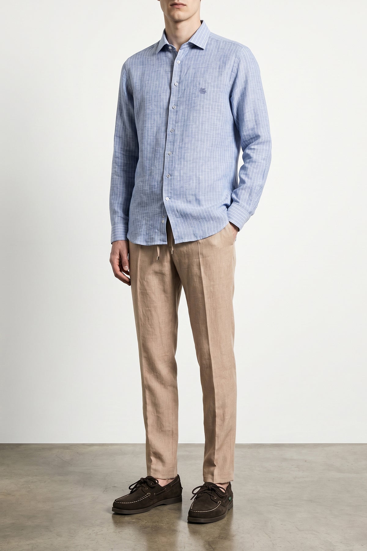 striped linen shirt