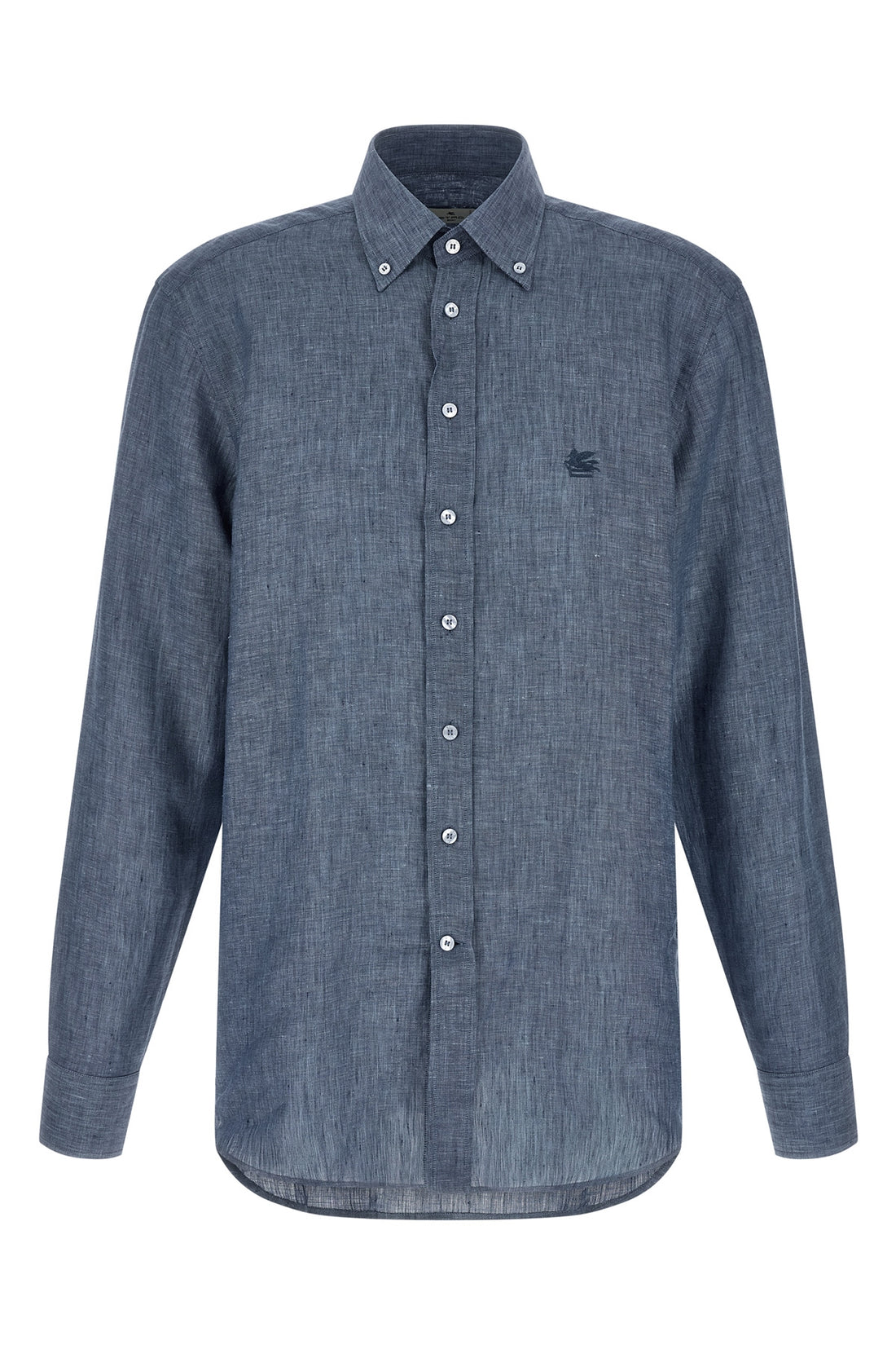 ETRO 39 cm mélange linen shirt