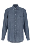 mélange linen shirt