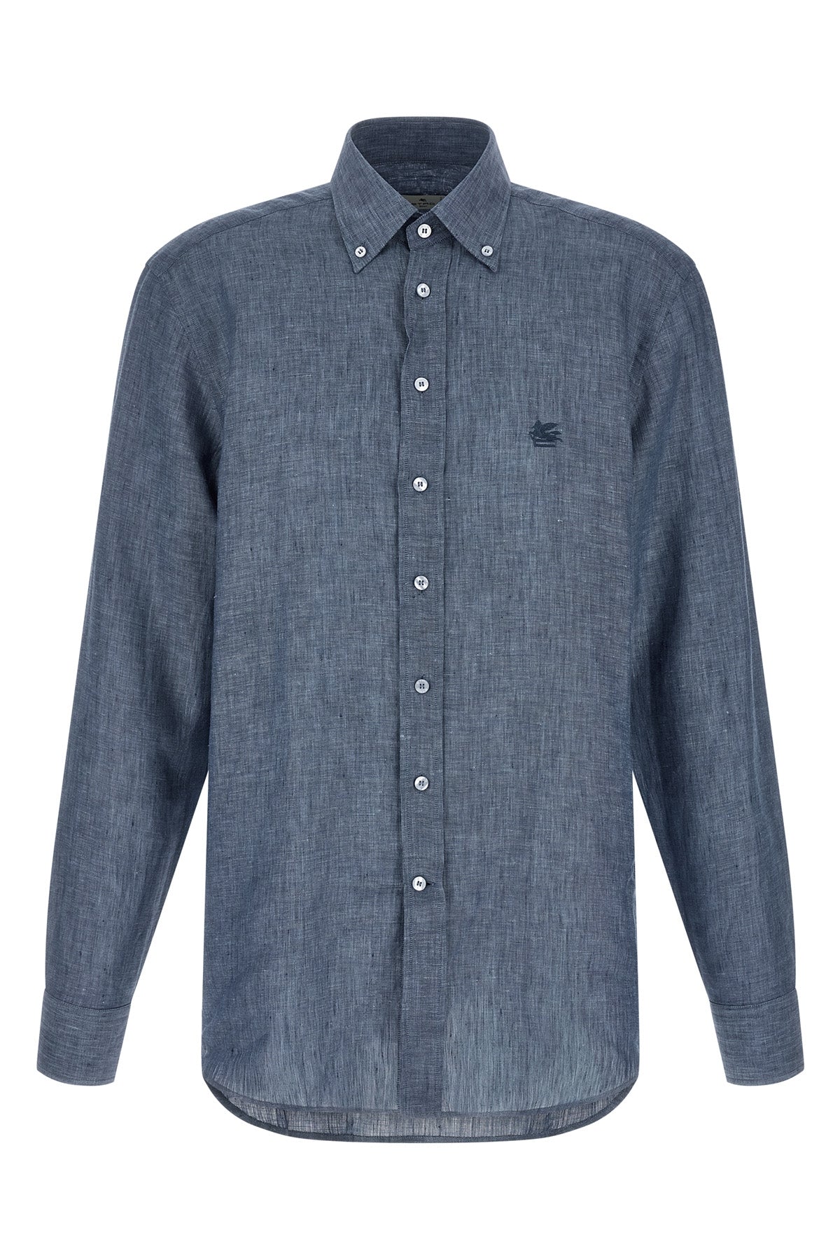 mélange linen shirt
