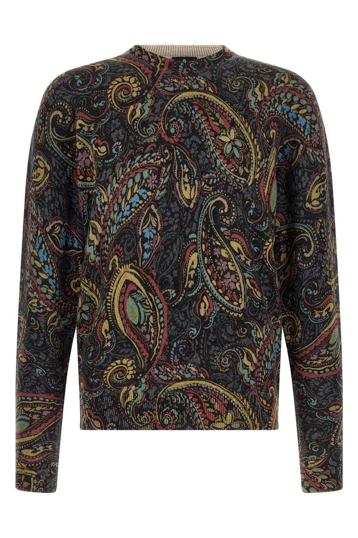 the crewneck sweater etro defines the aesthetics of the brand through a complex