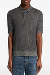 polo shirt in silk and cashmere