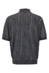 polo shirt in silk and cashmere