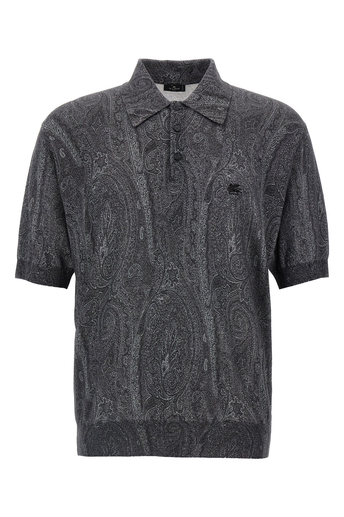 polo shirt in silk and cashmere