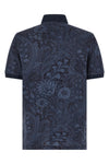 all-over arnica paisley piquet polo shirt