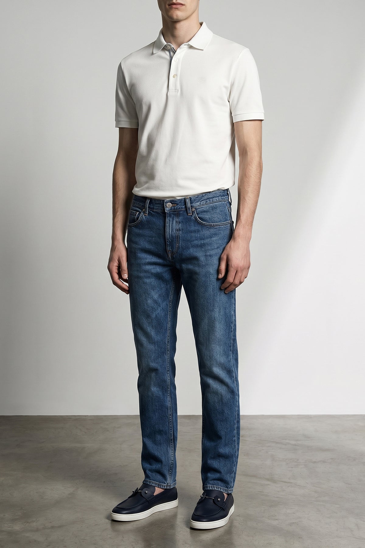 piqué cotton polo shirt