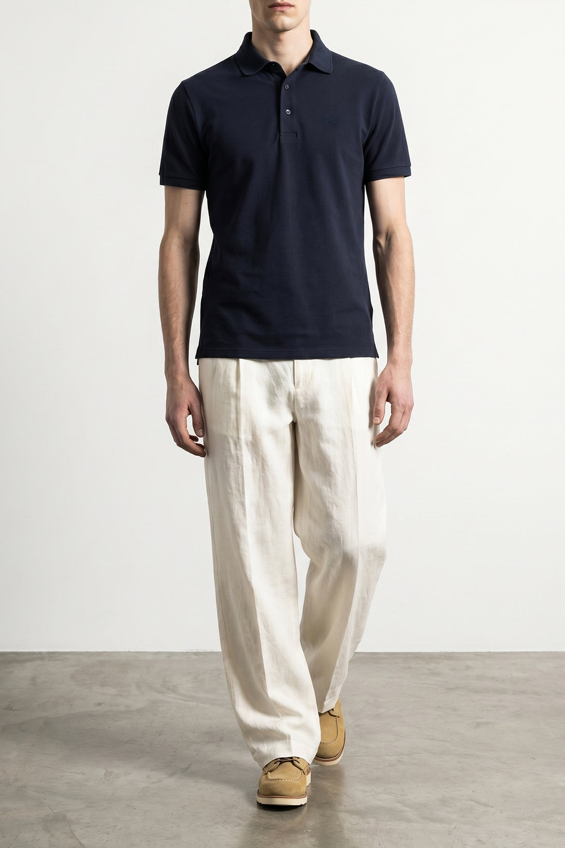 ETRO M piqué cotton polo shirt