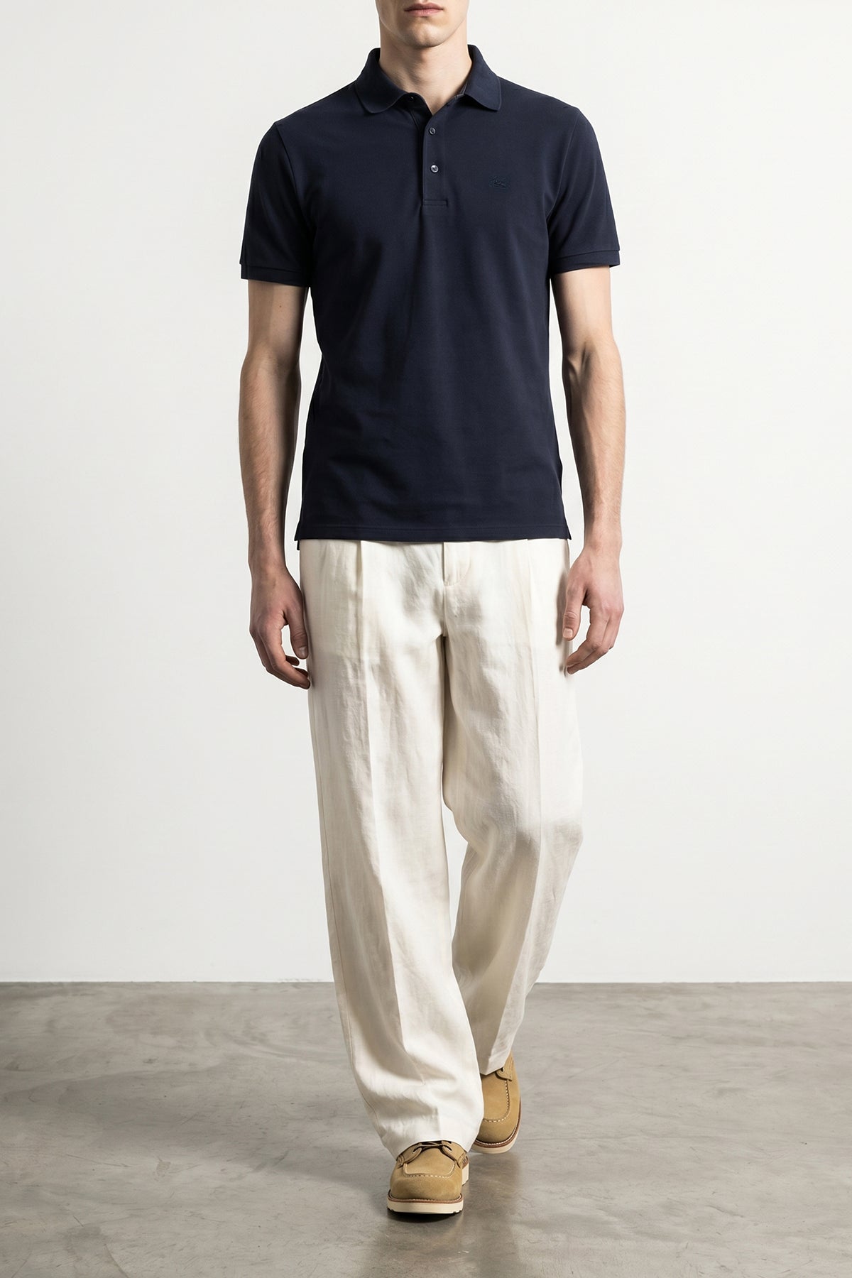 piqué cotton polo shirt