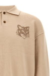 the maison kitsuné fox head intarsia sweater