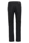 all-over tone-on-tone jacquard stretch cotton blend denim jeans