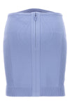mix mini skirt in stretch fabric