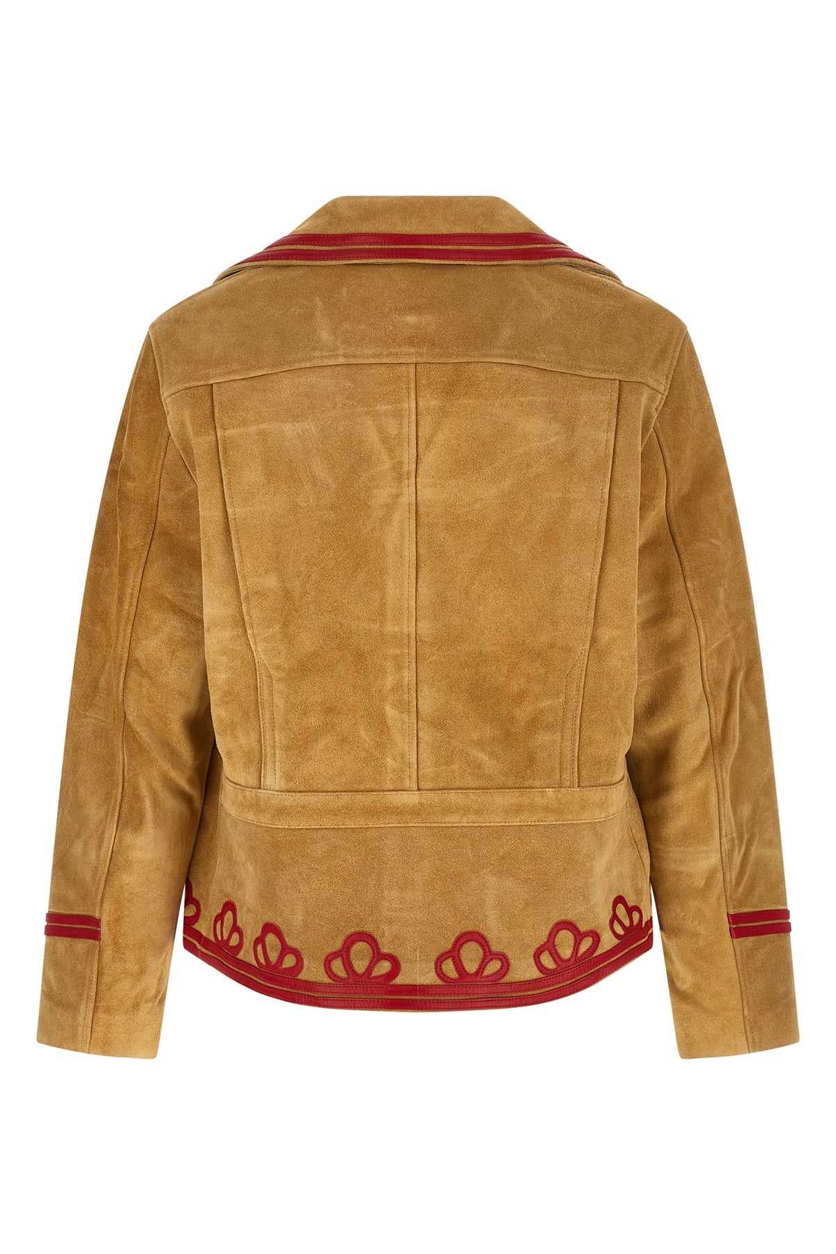 trefoil suede jacket