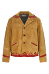 trefoil suede jacket