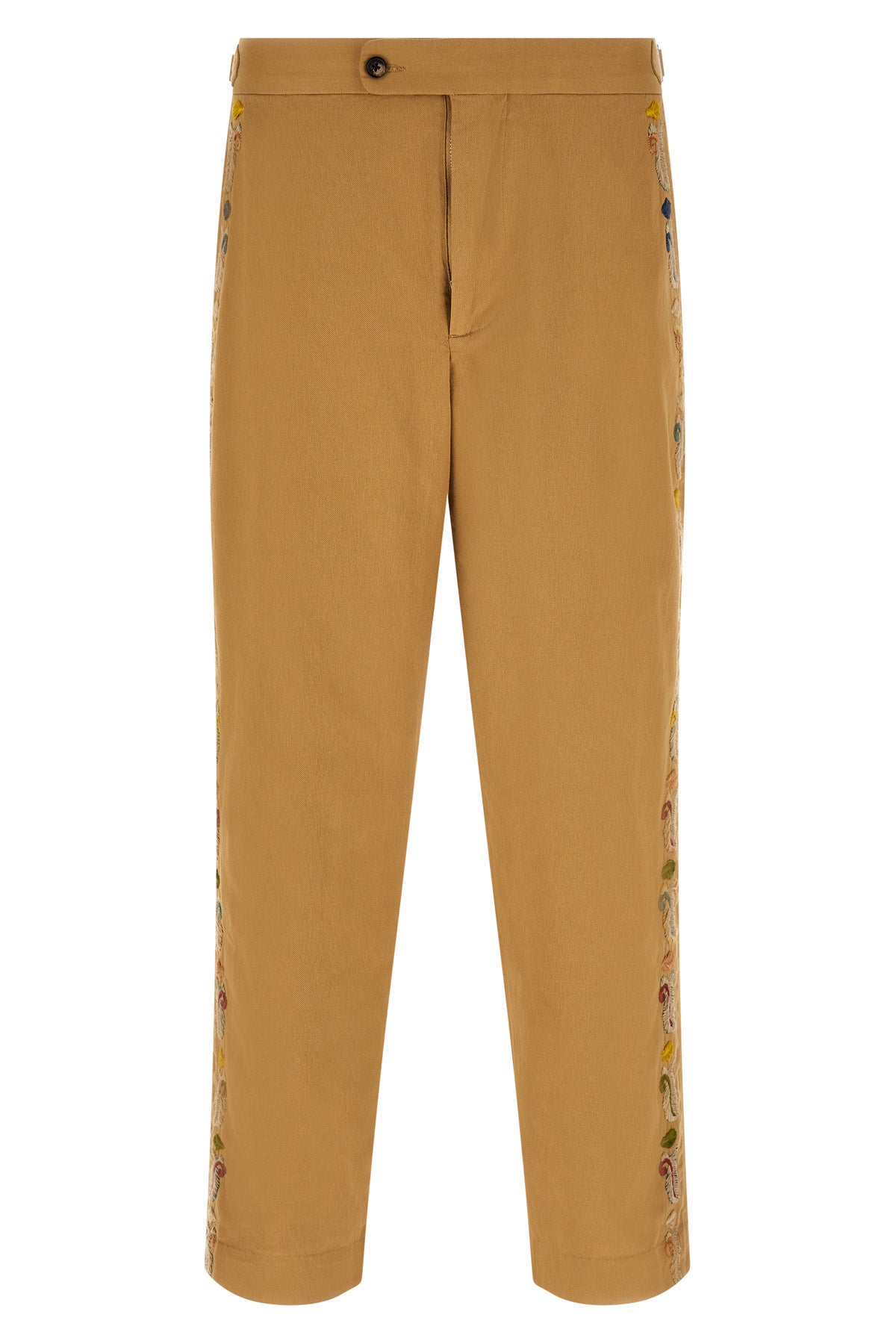 feather runner cotton gabardine trousers
