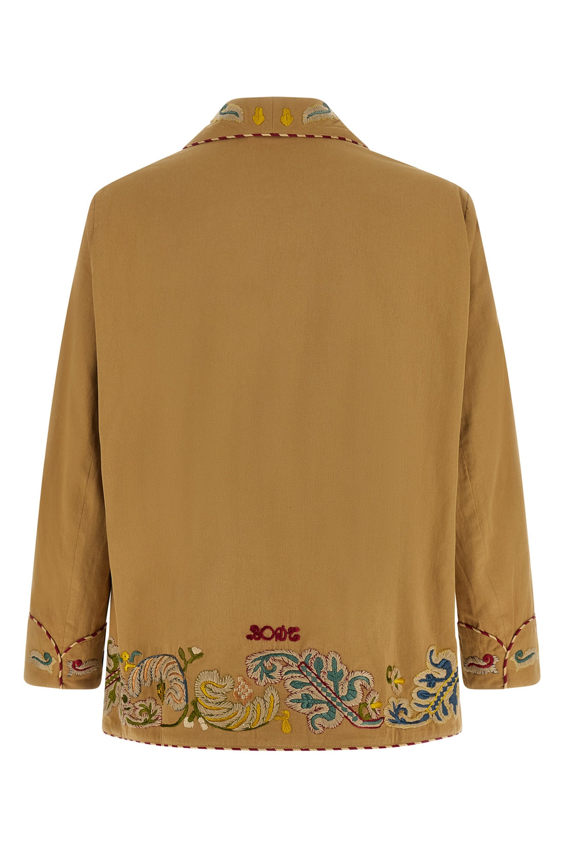 BODE XXL feather runner smoking cotton gabardine blazer jacket