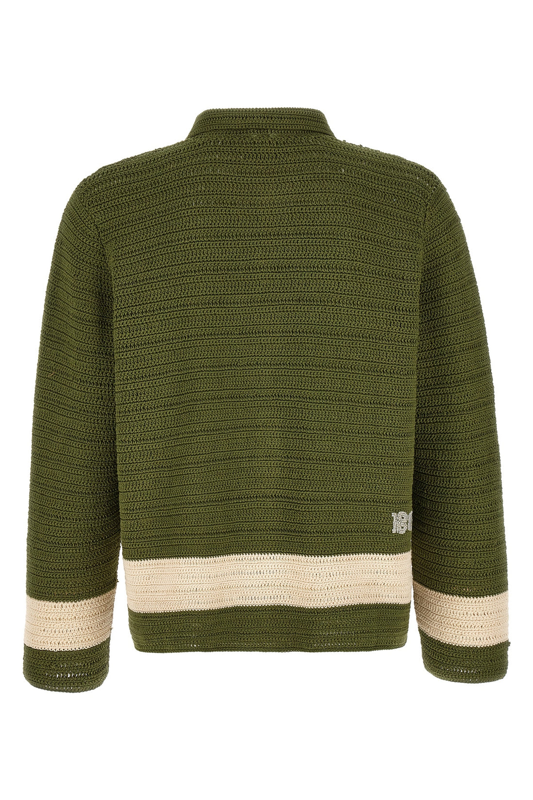 BODE L marsh handmade crochet shirt