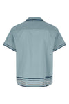 ribbon plaid light cotton bowling shirt