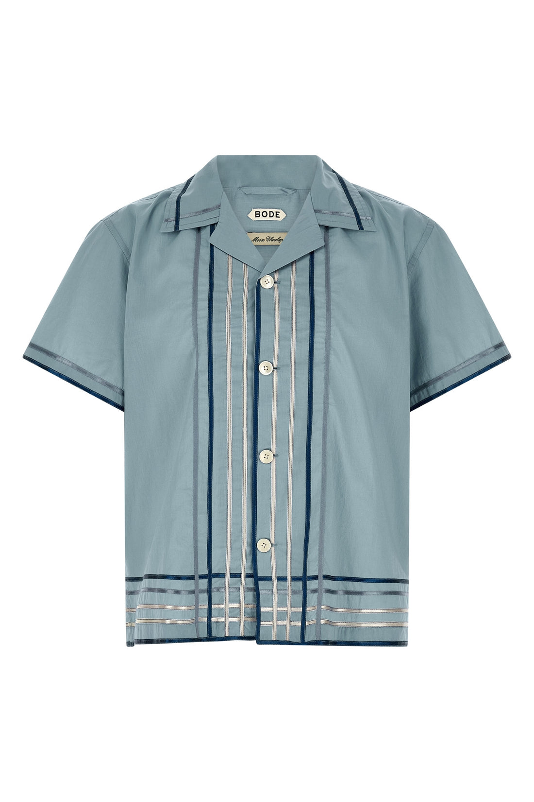BODE XL ribbon plaid light cotton bowling shirt