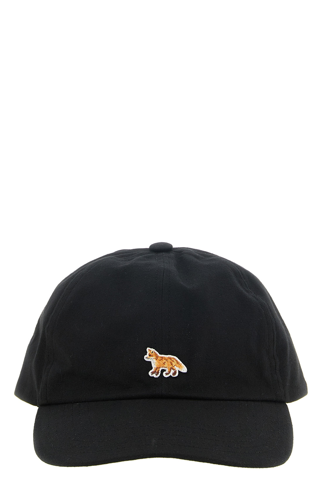 MAISON KITSUNÉ 1 the maison kitsuné baseball cap is made of pure black cotton canvas