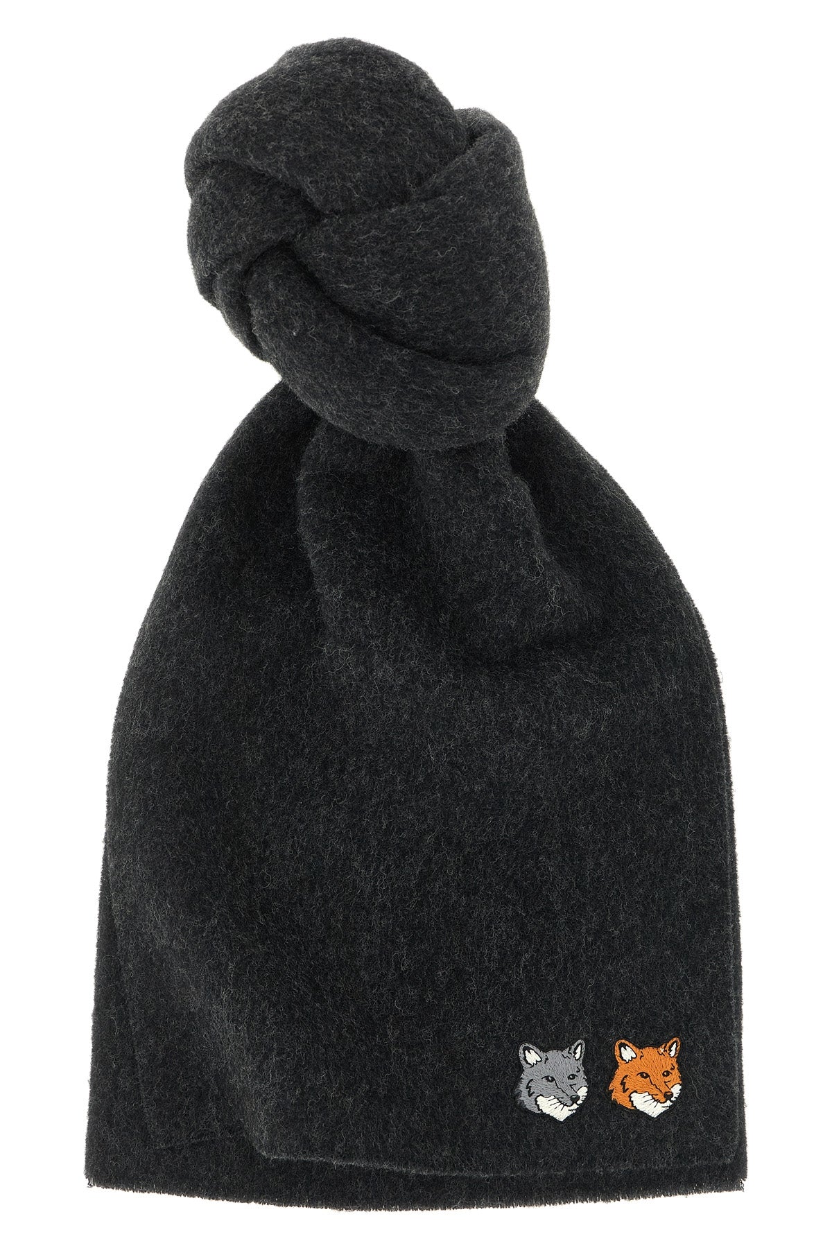 the maison kitsuné scarf redefines everyday elegance through an essential silhou