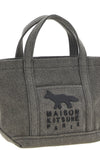 the maison kitsuné profile fox mini tote bag