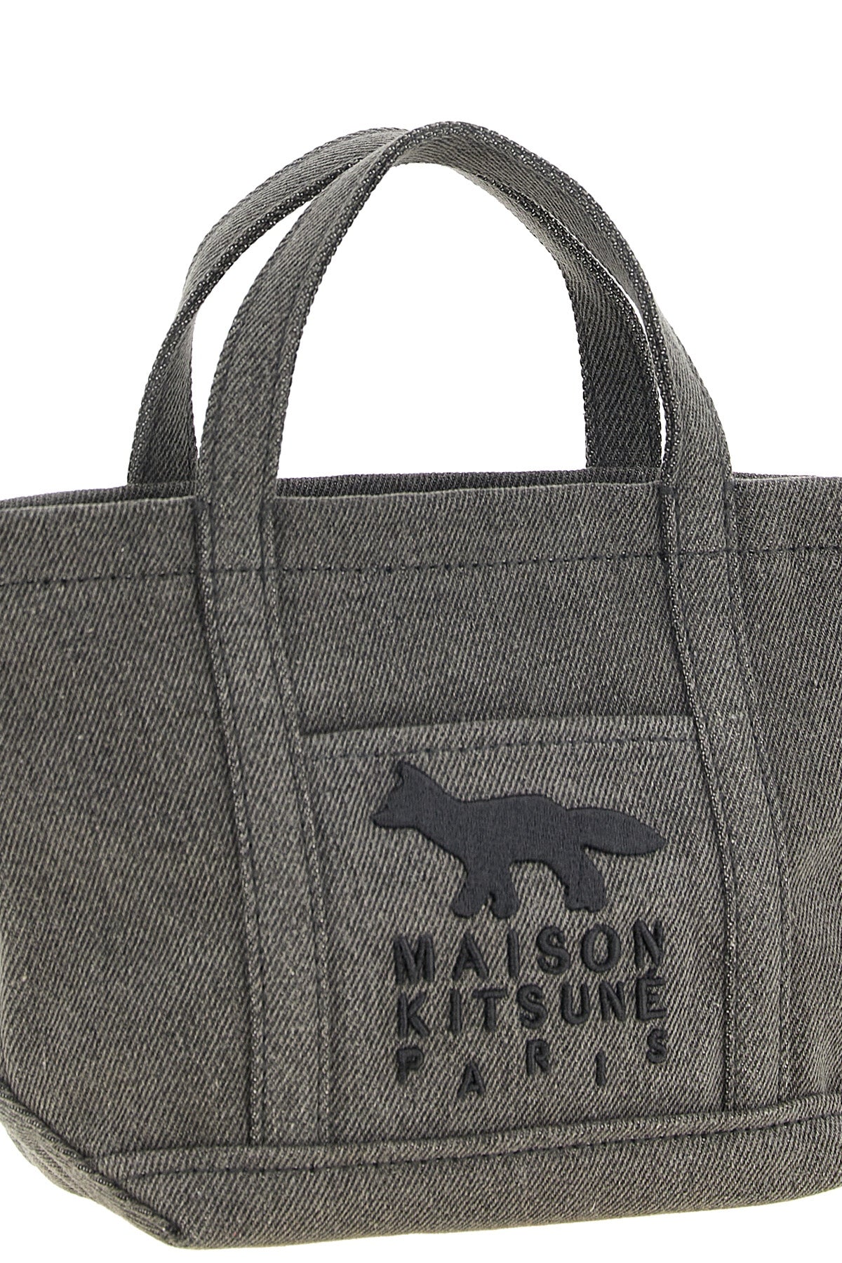 the maison kitsuné profile fox mini tote bag