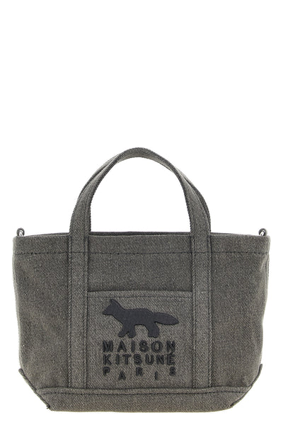 the maison kitsuné profile fox mini tote bag